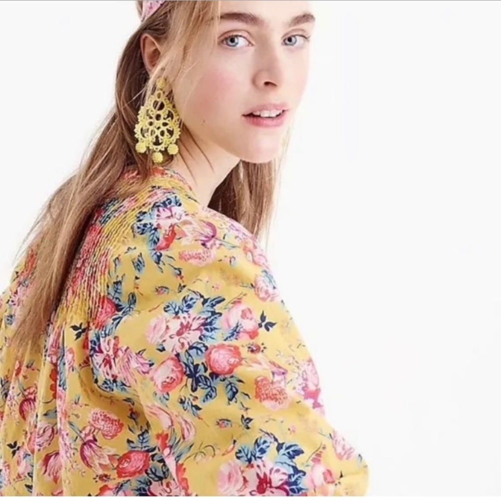 J. Crew x Liberty London Popover Floral Blouse - Picture 2 of 8